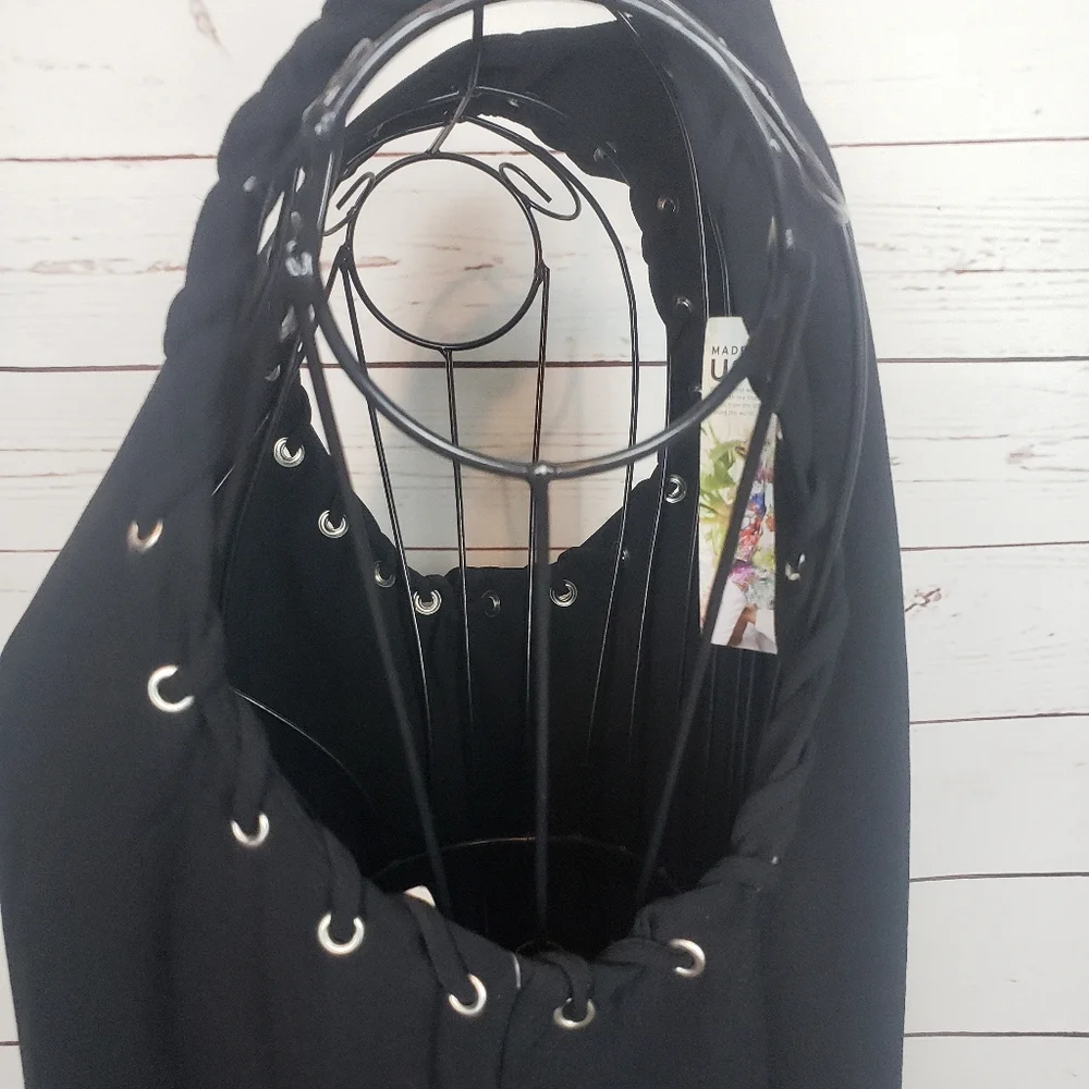 Karen Kane Black Sleeveless Shift Dress - Picture 9 of 10